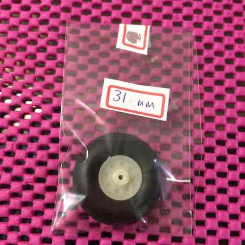 Roda Aeromodelos Com 31 Mm (plastico E Borracha)