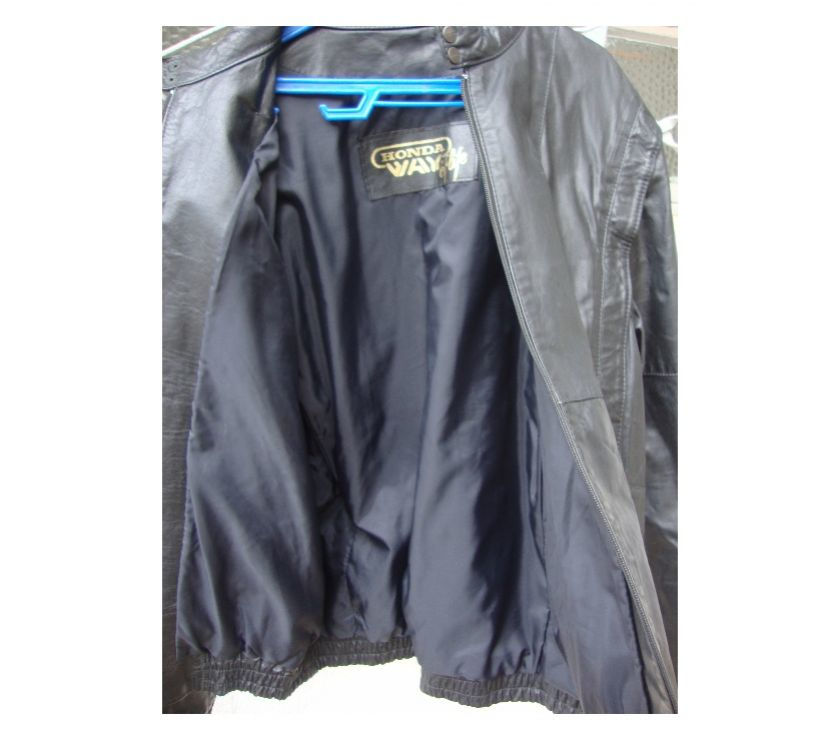 Jaqueta de couro para motoqueiro, marca Honda, original,cor