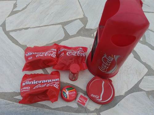 Coca Cola Coleção Trio Especial Paliteiro Mini Disc Io Io