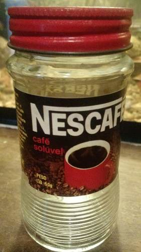 Frasco De Nescafé Antigo. (tampa De Metal) Raridade