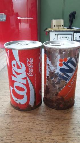 Latas De Ferro Coca Cola E Fanta Anos 70 (Promoção)