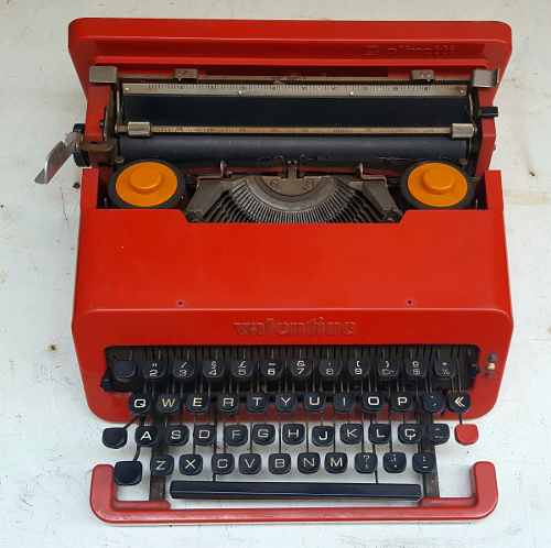 Maquina De Escrever Olivetti Valentine Sem Capa
