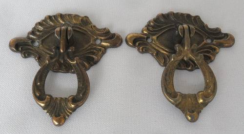 Espelho Puxador Em Bronze Antigo Móveis Armários 2
