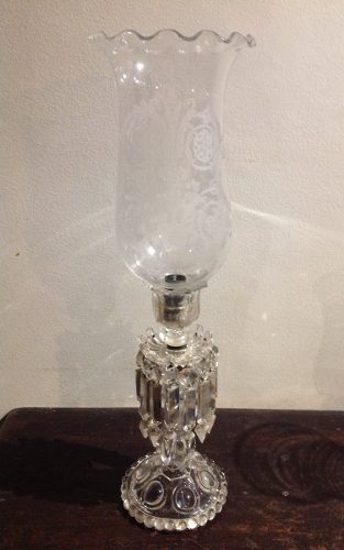 Castiçal De Cristal Bacarat Antigo