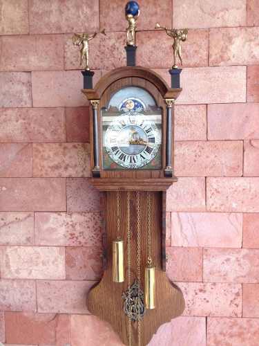 Antigo Relógio Deutch Friesian Duas Sinetas