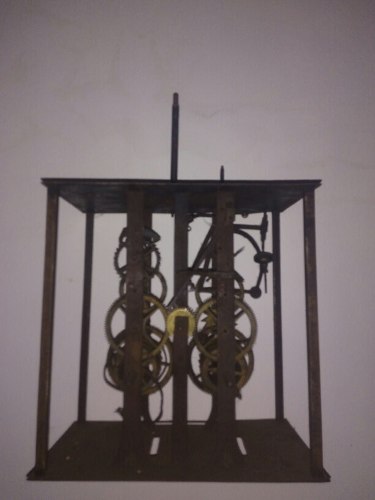 Máquina De Relógio Pedestal Inglês Século 18