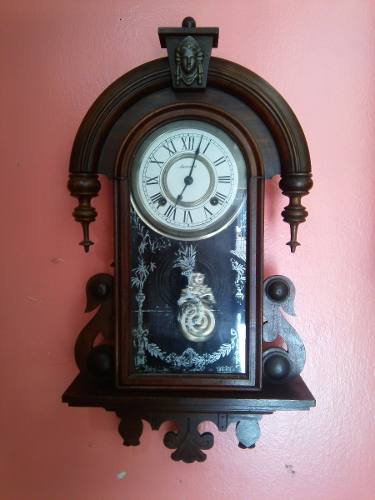 Relógio Antigo De Parede Ansonia Século Xix Rp 31 J