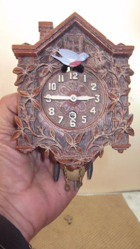 Relógio Mini Cuco Lux Clock. Mfg Usa Década De 50 Mc 11j