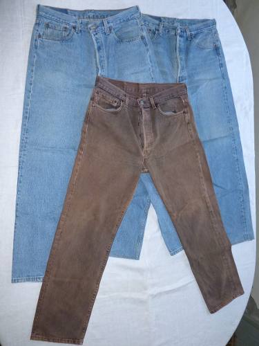 Conjunto De 3 Calças Jeans Levis 501 Americanas Usadas