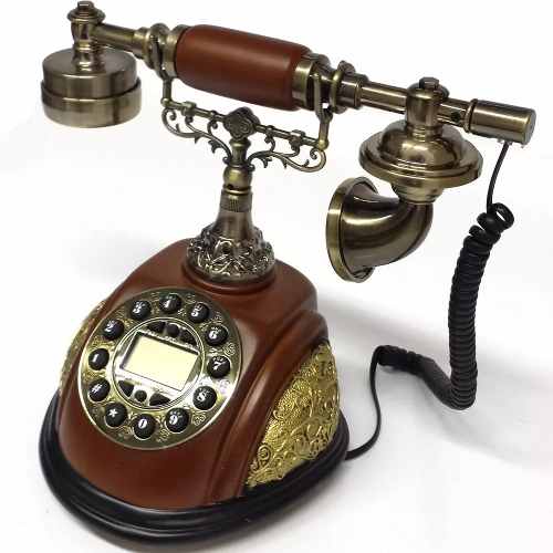 Aparelho Telefone De Mesa Retrô Decorativo Vintage-h 