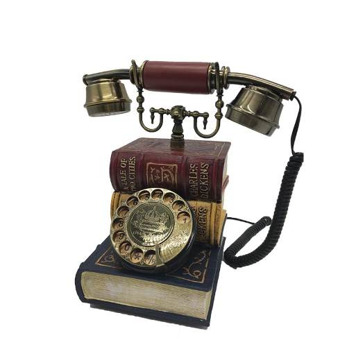 Aparelho Telefone De Mesa Retrô Vintage Livro- H