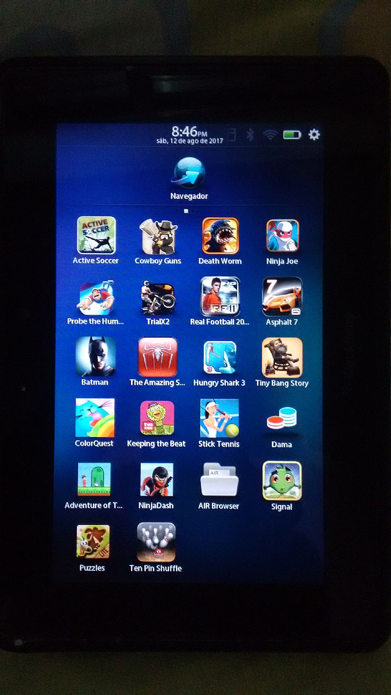 Tablet blackberry de 64gb interno