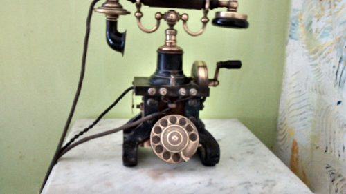 Telefone Antigo Ericsson Pe Ferro Raro Imperador Torre Eifil