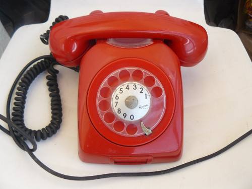 Telefone Ericsson Vintage Anos 70 Original Vermelho