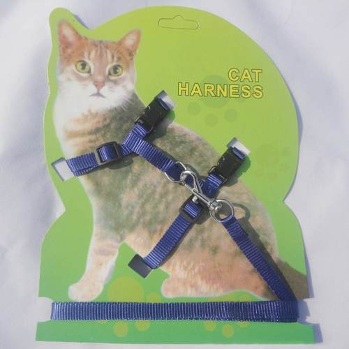 Coleira Peitoral Para Gatos - Azul