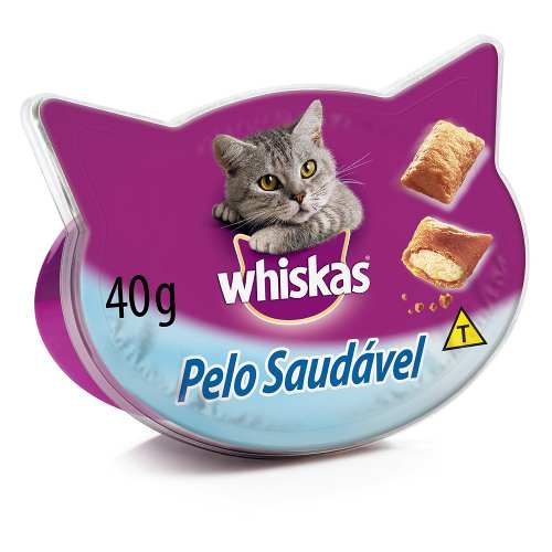 Petisco Whiskas Temptations Pelo Saudável - 40gr