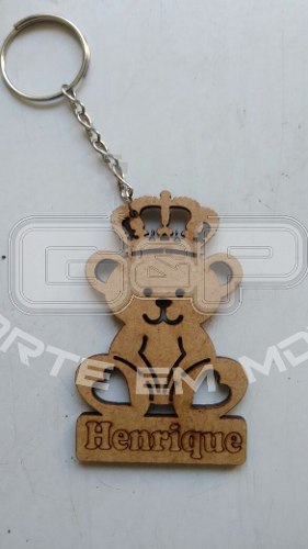 Chaveiros Urso Em Mdf Lembrança Festa Aniversario