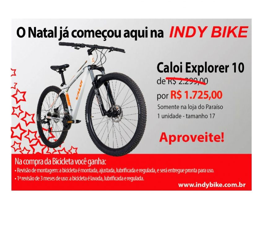 Indy Bike - Promoção de Natal