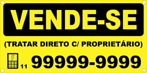 Placa Vende-se Em Plástico Corrugado