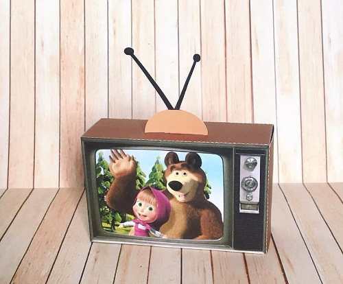 Tv Da Masha E O Urso - Arquivos De Corte Silhouette