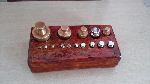 Cepo Com Pesos De Bronze E Cromados Completo - 15 Pesos