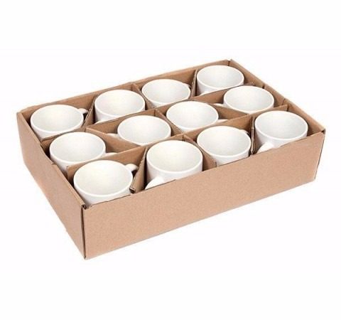 Caixa Caneca De Cerâmica Sublimática Branca - C/ 12 Unid.