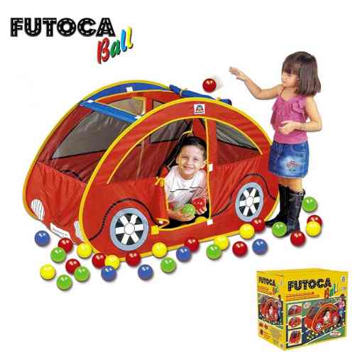 Toca Barraca Futoca Ball + 150 Bolinhas Brinquedo Infantil