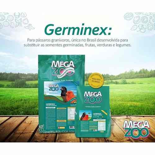 Megazoo Germinex Extrusada Para Canários 900 Gr