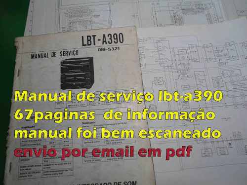 Manua Serviço Sony Lbt-a390 Lbta390 Lbt390 Lbta 390 Em Pdf