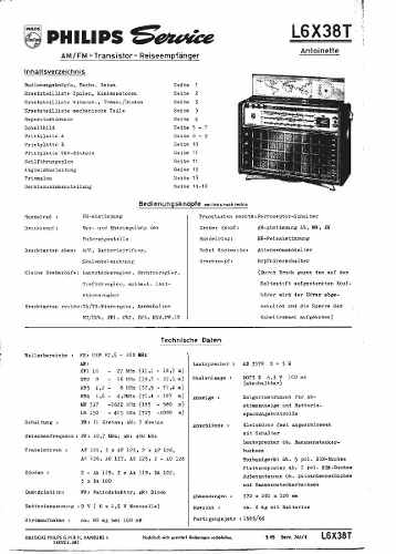 Manual De Serviço Rádio Philips L6x38t Via Email