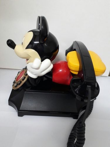 Mickey Mouse Telefone Antigo Disney Raridade Funcionando