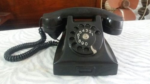 Telefone Antigo Preto