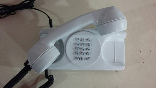 Telefone Antigo Tijolinho Digital Cor Branco