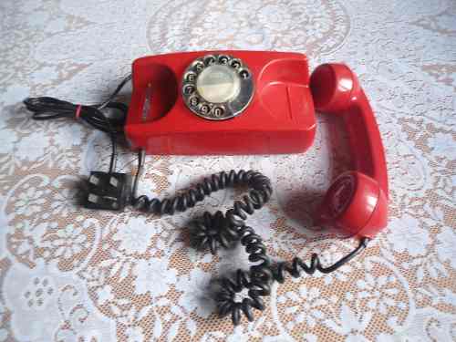 Telefone Telesp Antigo Vermelho Gte Funcionando. C.315