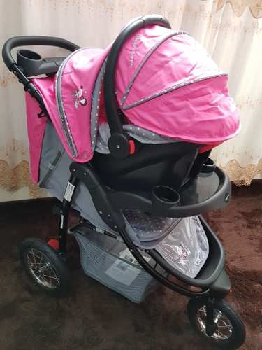 Carrinho De Bebê 3 Rodas Com Bebe Conforto