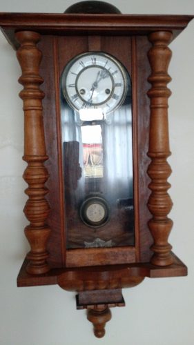Relógio De Parede Antigo Alemão - Ra