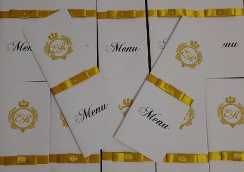 Menu Personalizado Para Casamento