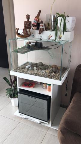 Aquário e armário base