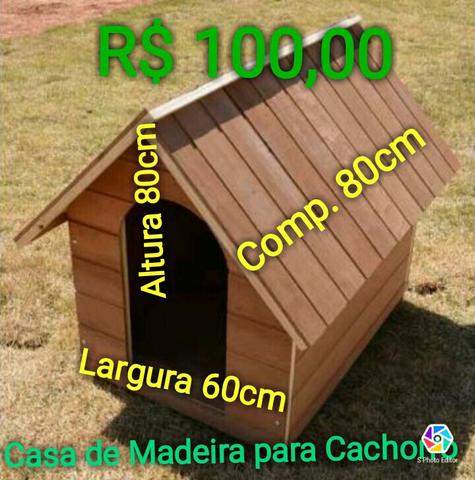 Casinha de Madeira para Cachorro