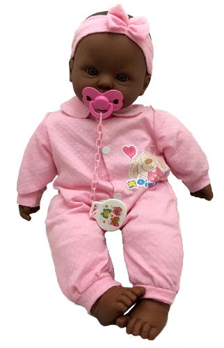 Boneca Bebê Recém Nascida Negra Estilo Reborn - Divertoys