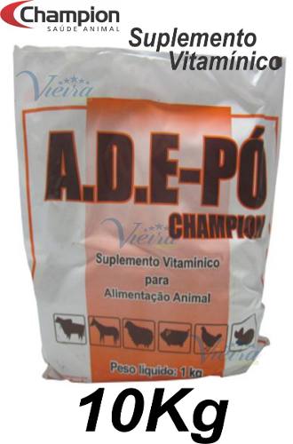 Ade Pó Champion Suplemento Vitamínico Animal A,d,e 10kg