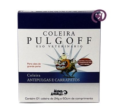 Coleira Pulgoff G 60cm Mundo Animal.