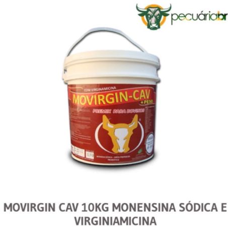 Virginiamicina E Monensina + Peso - Movirgin Cav 10kg