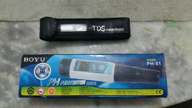 Kit teste de pH digital Boyu PH-01 + Teste de TDS (Sólidos Totais Dissolvidos) aquario
