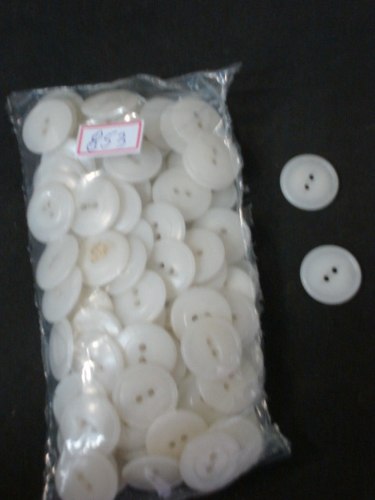 #853# Botão Antigo Brancos E Médios - 100 Unidades!!!