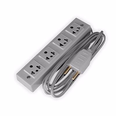 2 Extensão Elétrica 4 Tomadas Padrão Antigo E Novo (3m E