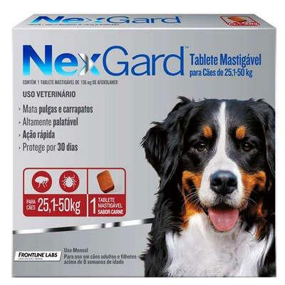 NexGard 136 mg para Cães de 25,1 a 50 Kg