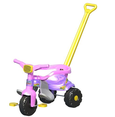 Tico Tico Festa Rosa Motoca Triciclo Infantil Magic Toy 