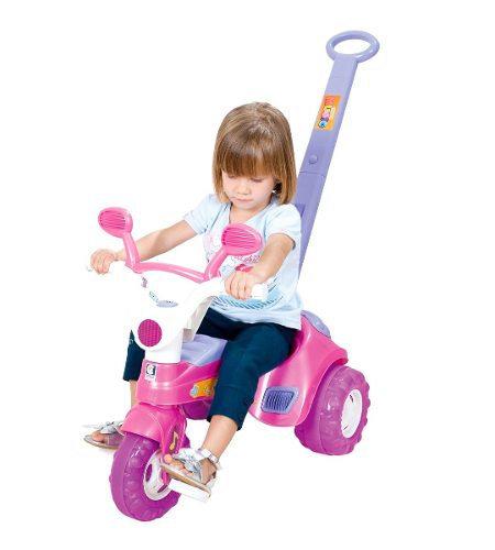 Triciclo Motoca Velotrol Infantil C/ Som E Haste Cotiplás