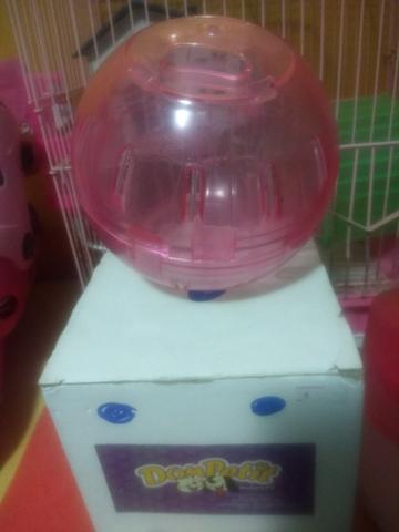 Bola rosa para exercícios de Hamster